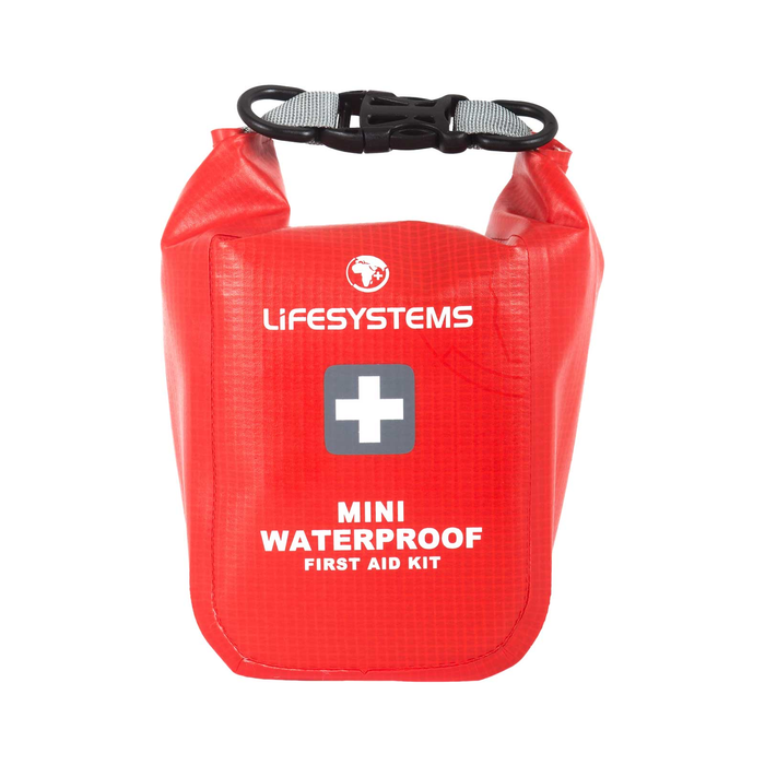 LIFESYSTEMS Botiquín Mini Waterproof sobre fondo blanco