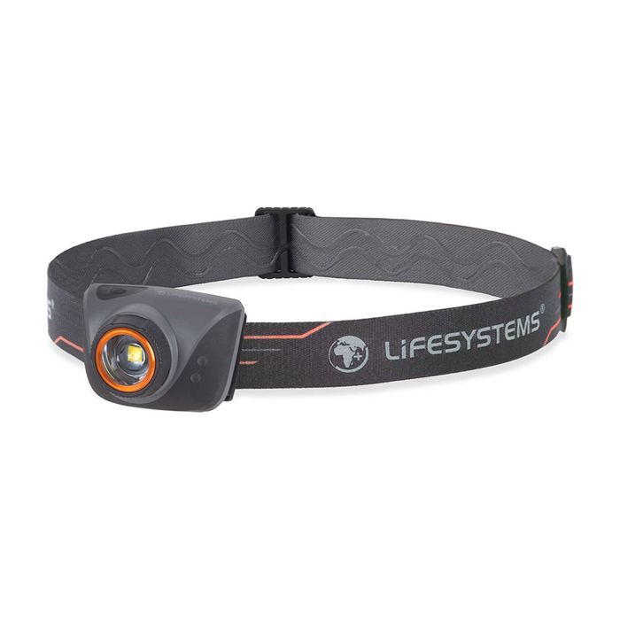 LIFESYSTEMS Intensity 580 Head Torch sobre fondo blanco