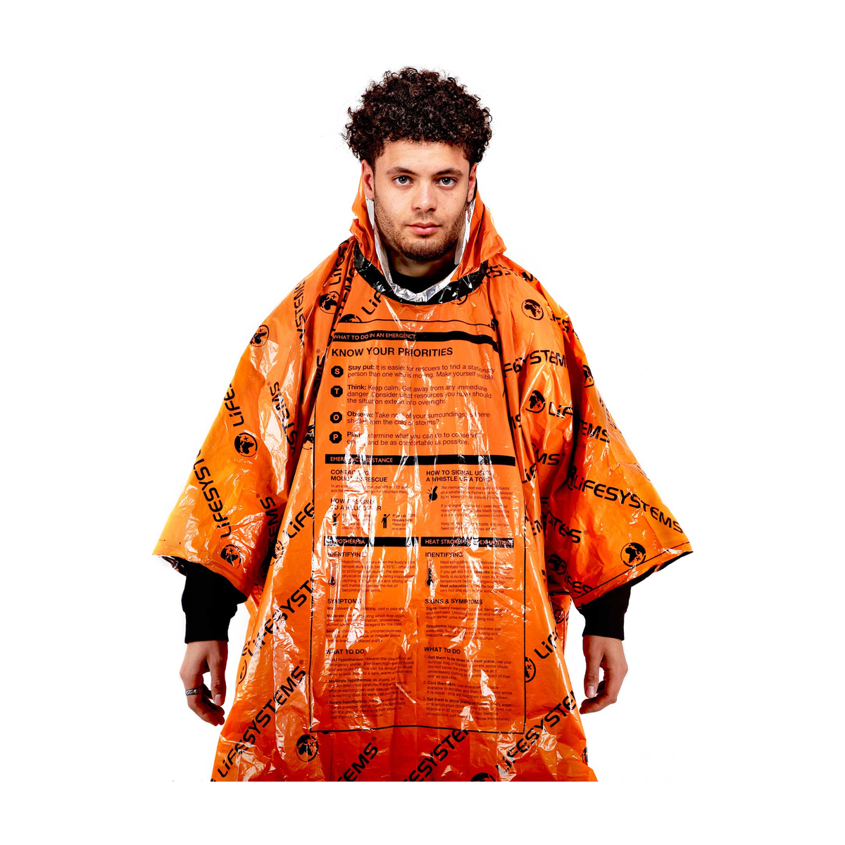 LIFESYSTEMS Heatshield Poncho sobre fondo blanco