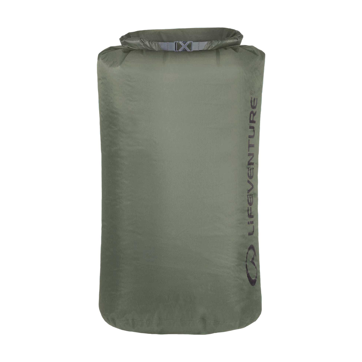 LIFEVENTURE Ultralight Dry Bag 75 L (Olive) sobre fondo blanco