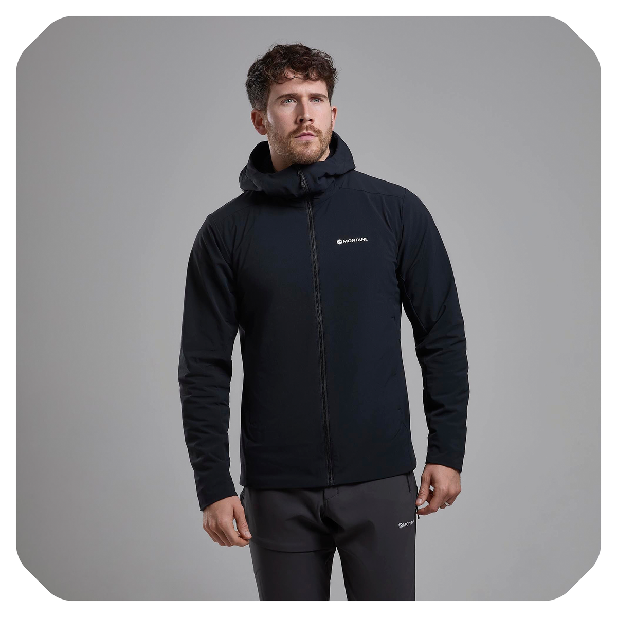 Khamsin Hooded Softshell Jacket (Negro)