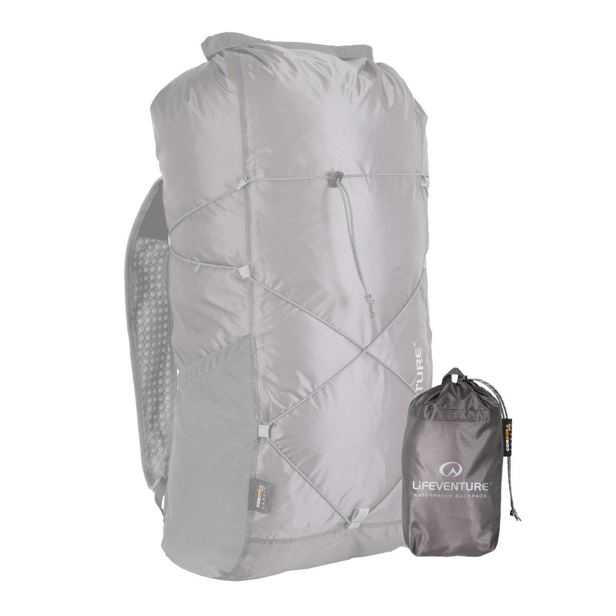 Mochila impermeable plegable Lifeventure 22 L, detalle