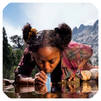 LifeStraw Peak Series Straw – Pajita Filtro de Agua (Negro)