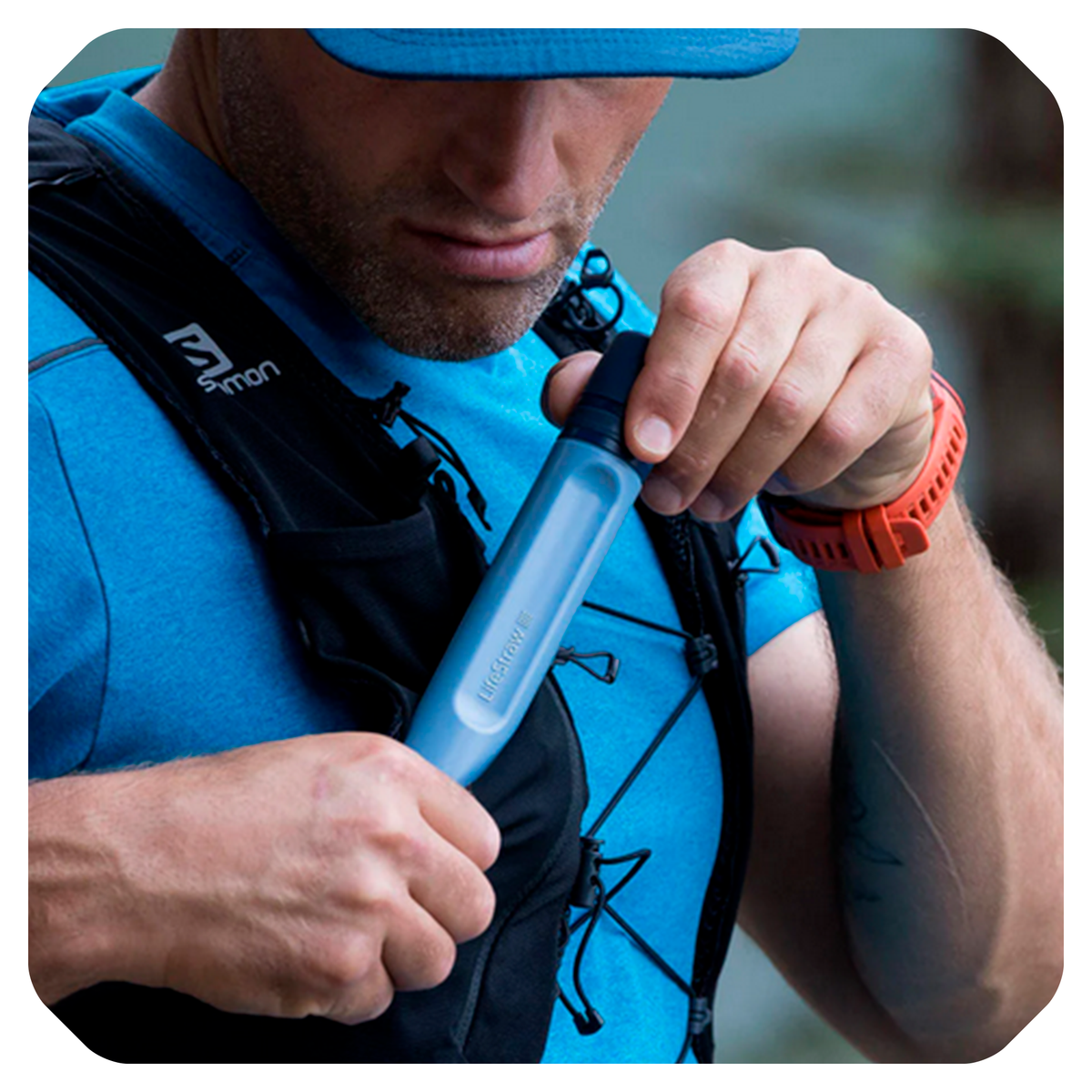 LifeStraw Peak Series Straw – Pajita Filtro de Agua (Negro)
