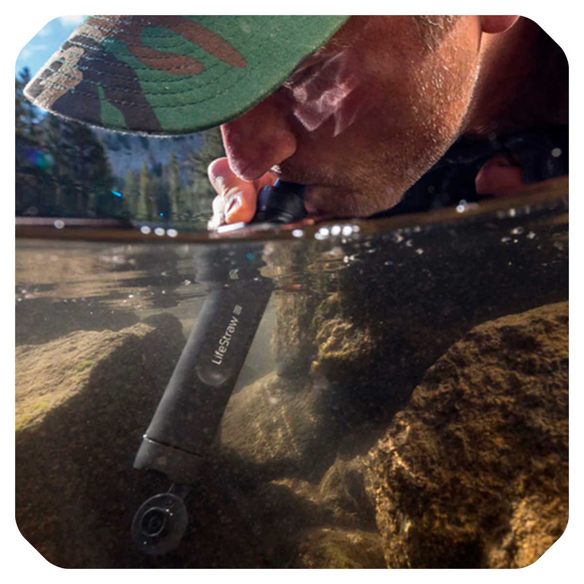 LifeStraw Peak Series Straw – Pajita Filtro de Agua (Negro)