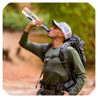 LifeStraw Peak Series Solo – Filtro de Agua Ultraligero (Azul)
