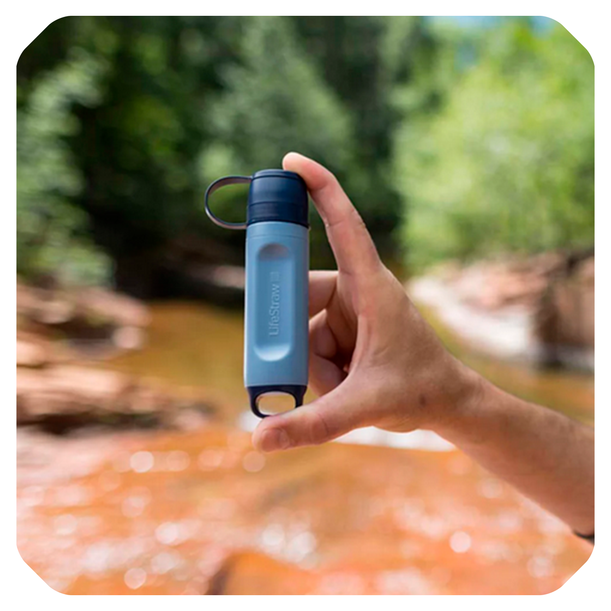 LifeStraw Peak Series Solo – Filtro de Agua Ultraligero (Azul)
