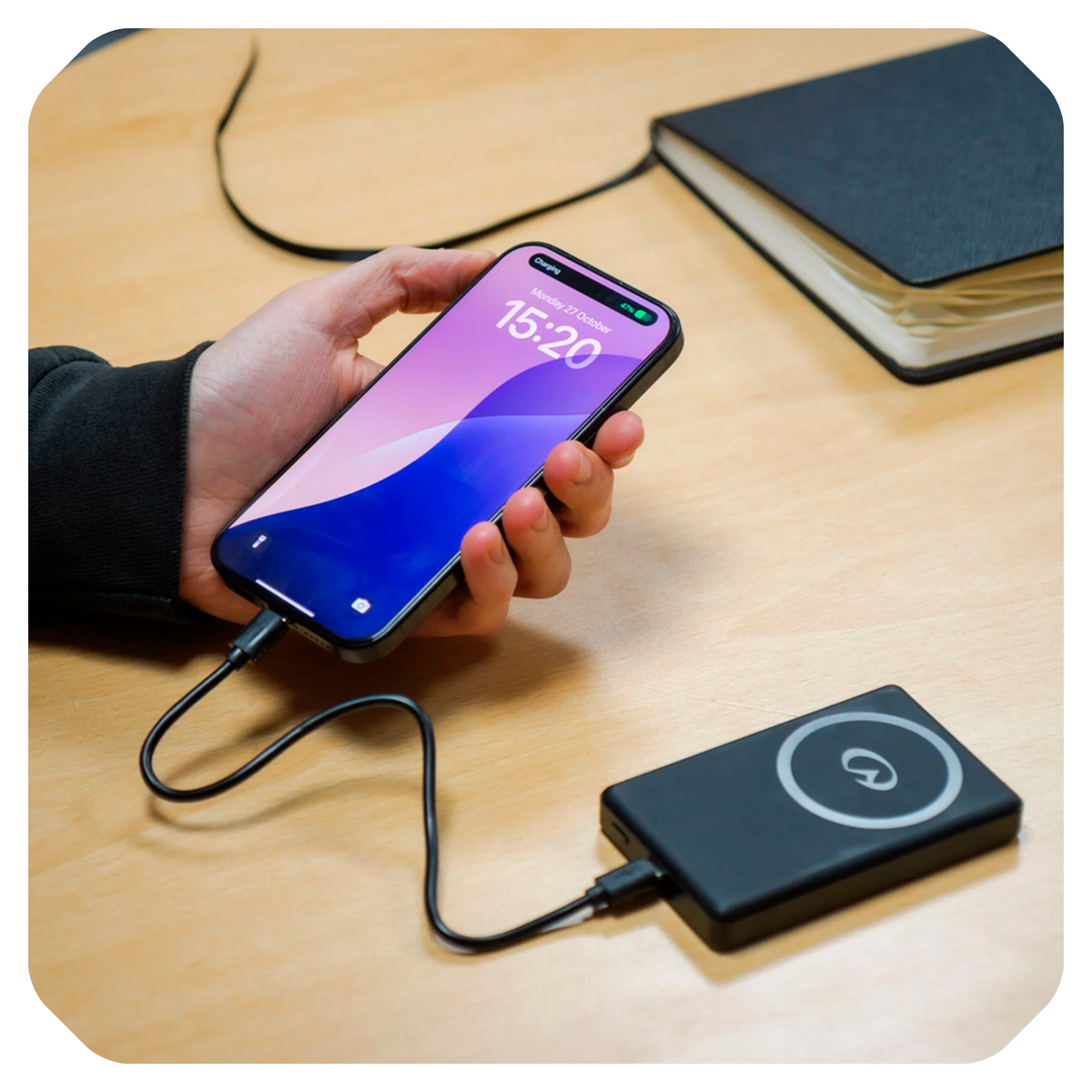 Lifeventure Magnetic Wireless Power Bank 10.000mAh (15W) — Powerbank magnética MagSafe