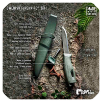 Cuchillo Swedish FireKnife Bio - Biopolímero (Verde)