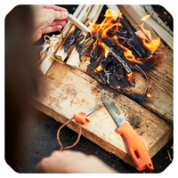 Cuchillo Swedish FireKnife Bio - Biopolímero (Verde)