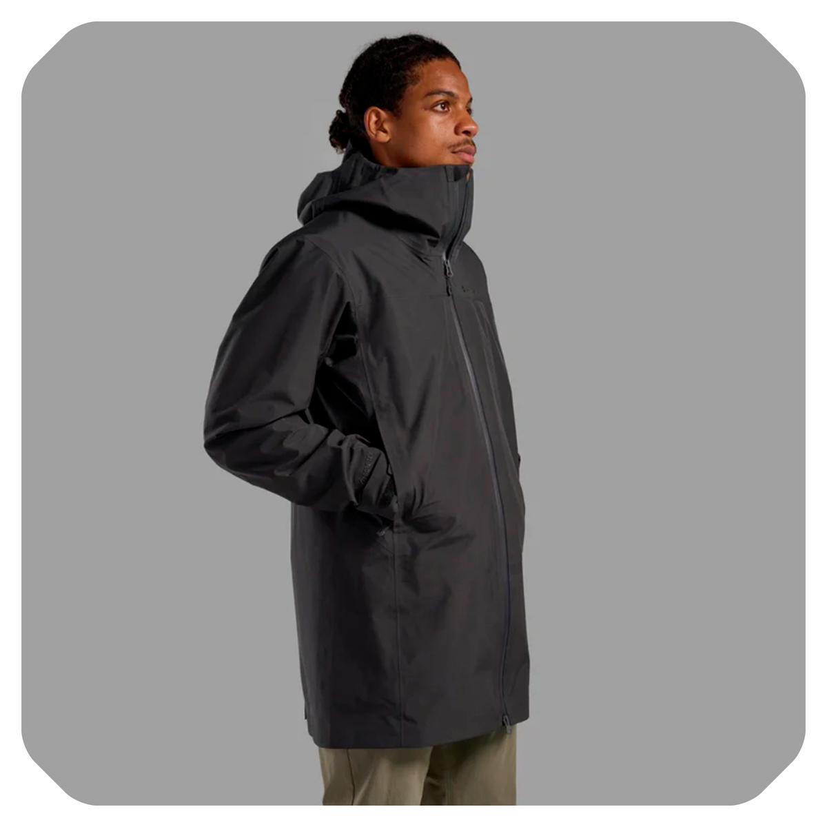 Montane Spirit Long Waterproof Jacket – Gore-Tex (Midnight Grey)