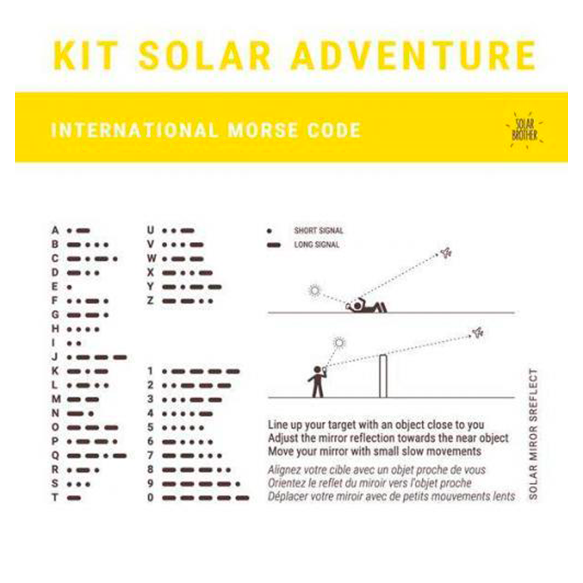 Solar Brother Adventure Kit – Encendedor Solar + Espejo de Señalización