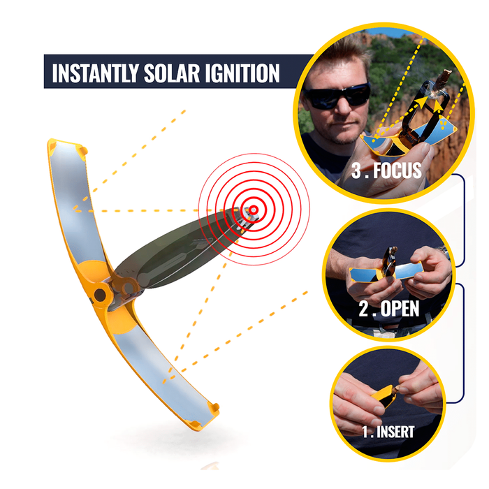 Solar Brother SunCase Gear – Encendedor Solar Ultraligero (Blanco)