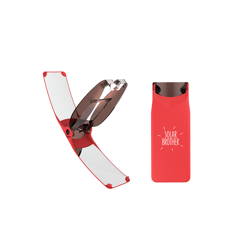 Solar Brother SunCase Gear – Encendedor Solar Ultraligero (Rojo)