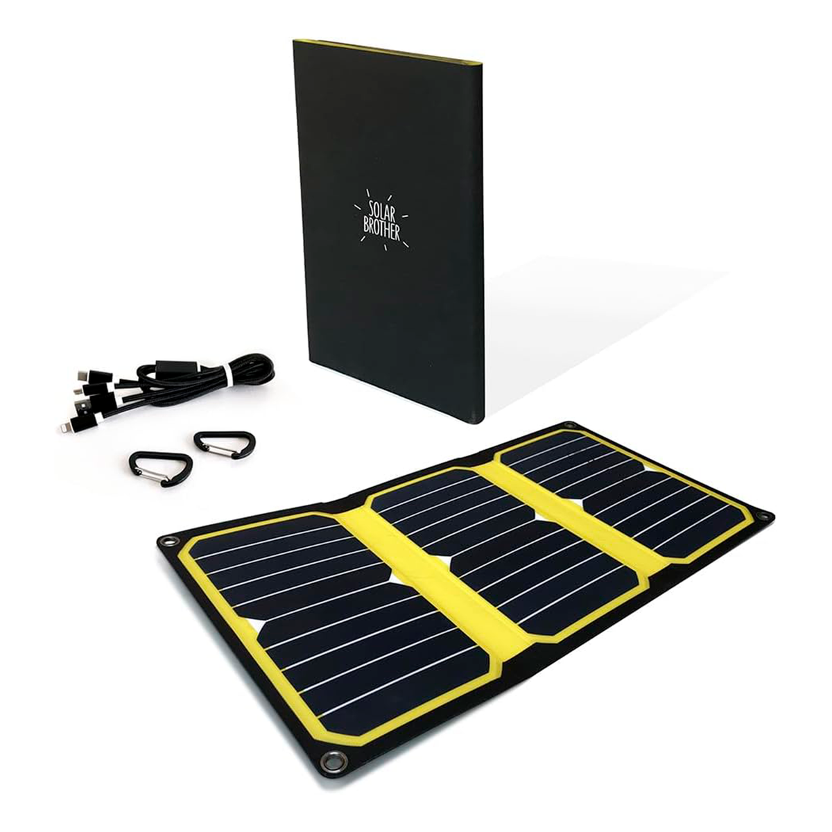 Solar Brother SunMoove 16W – Cargador Solar Plegable IPX4 (3 Paneles, 3.2A)