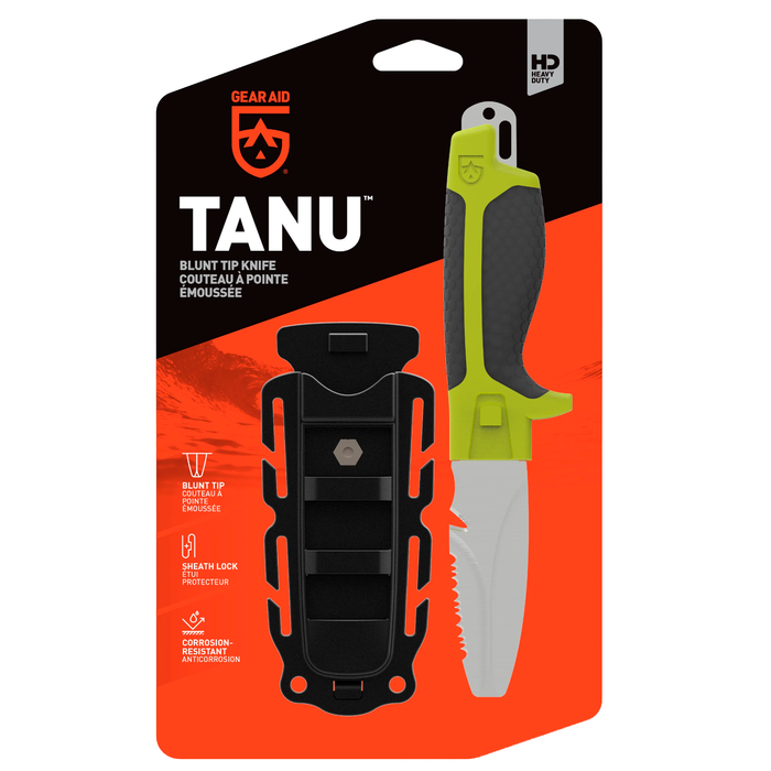 Cuchillo TANU™ Dive and Rescue Knife - Para Submarinismo (Verde)