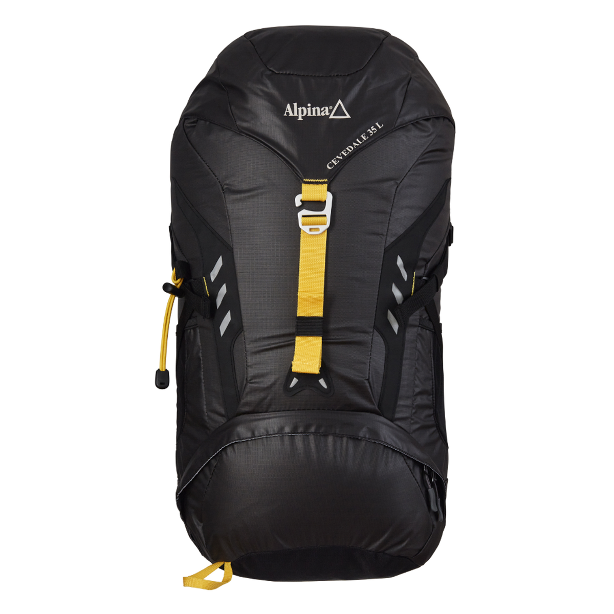 Mochila Cevedale 35L negra y amarilla