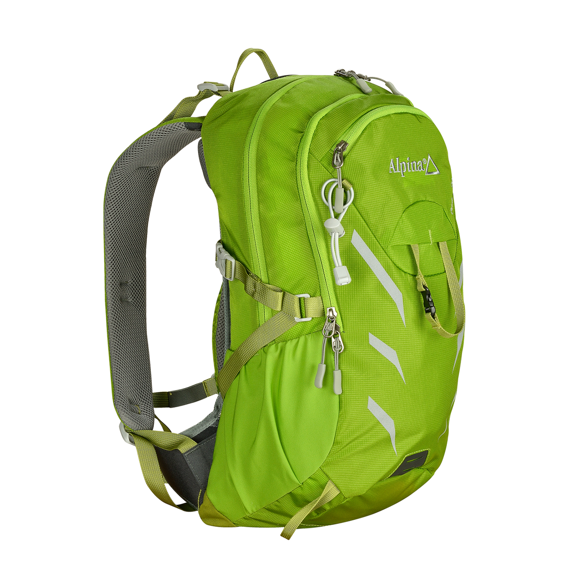 Mochila Fusion 20L verde lima, vista lateral