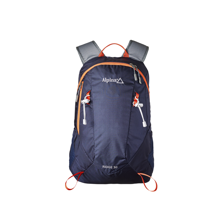 Mochila Ridge 30L azul, vista frontal