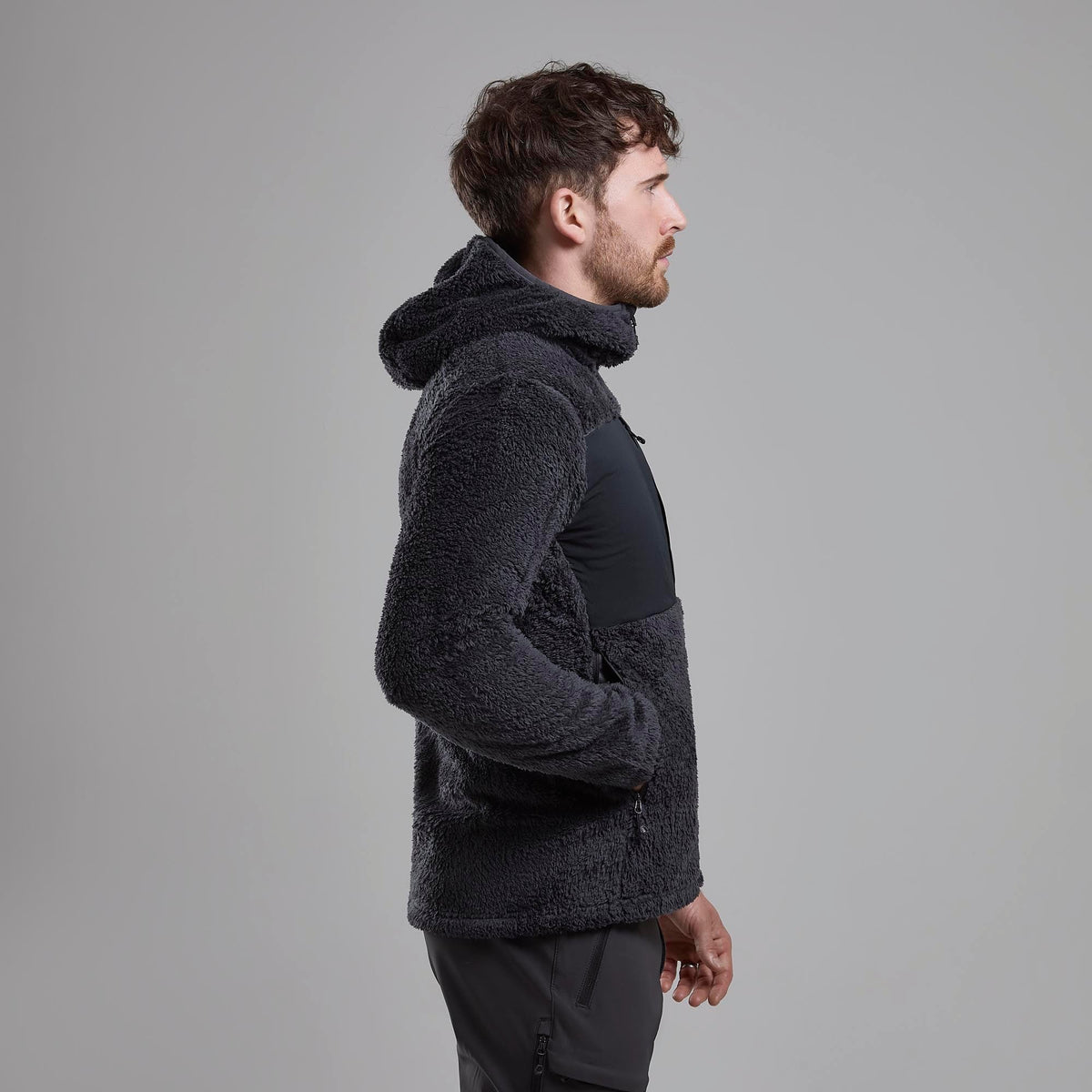 Caldus XT Hoodie para hombre Midnight Grey, vista lateral