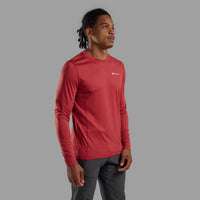 Montane Dart Long Sleeve Dark Maple para hombre, vista de uso frontal