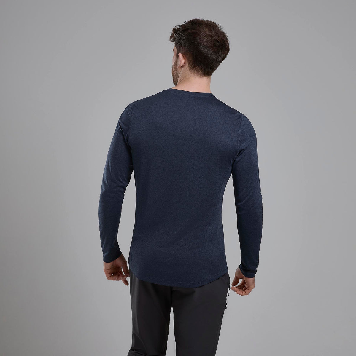 Montane Dart Long Sleeve Eclipse Blue para hombre, vista posterior