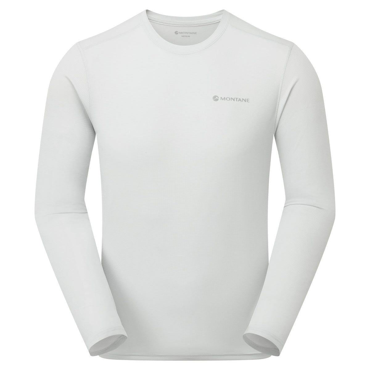 Dart Nano Long Sleeve T-Shirt para hombre en Platinum, vista frontal