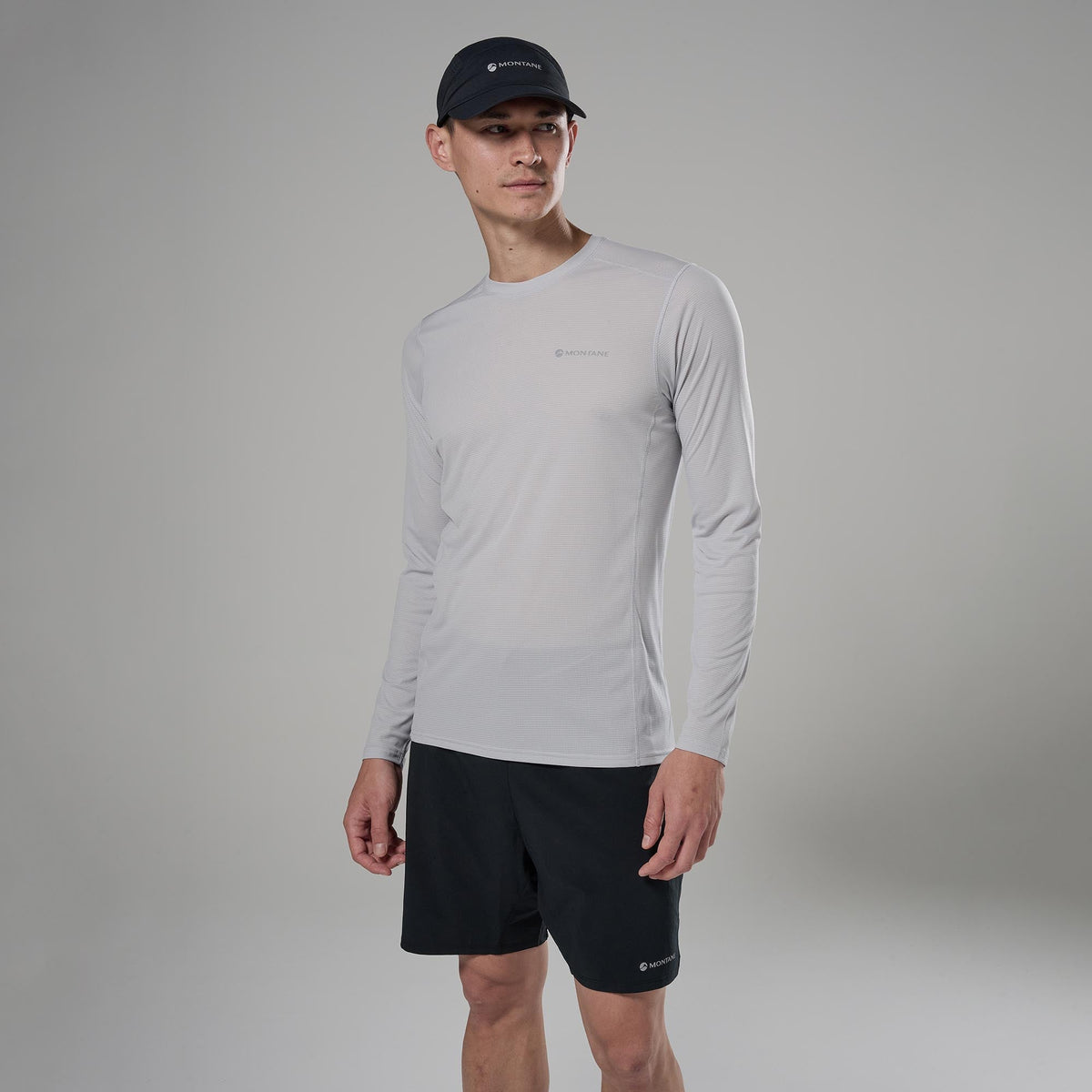 Dart Nano Long Sleeve T-Shirt Platinum para hombre, vista de uso frontal