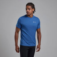 Montane Dart T-Shirt Neptune Blue para hombre, vista de uso frontal
