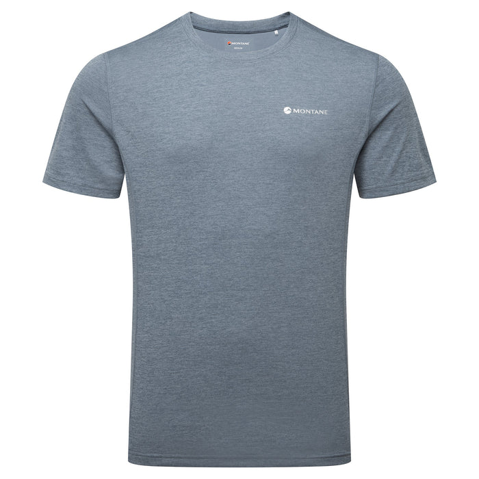 Camiseta técnica Dart para hombre en color Stone Blue, vista frontal