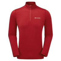 Camiseta térmica Montane Dart XT Zip Neck para hombre en color Acer Red