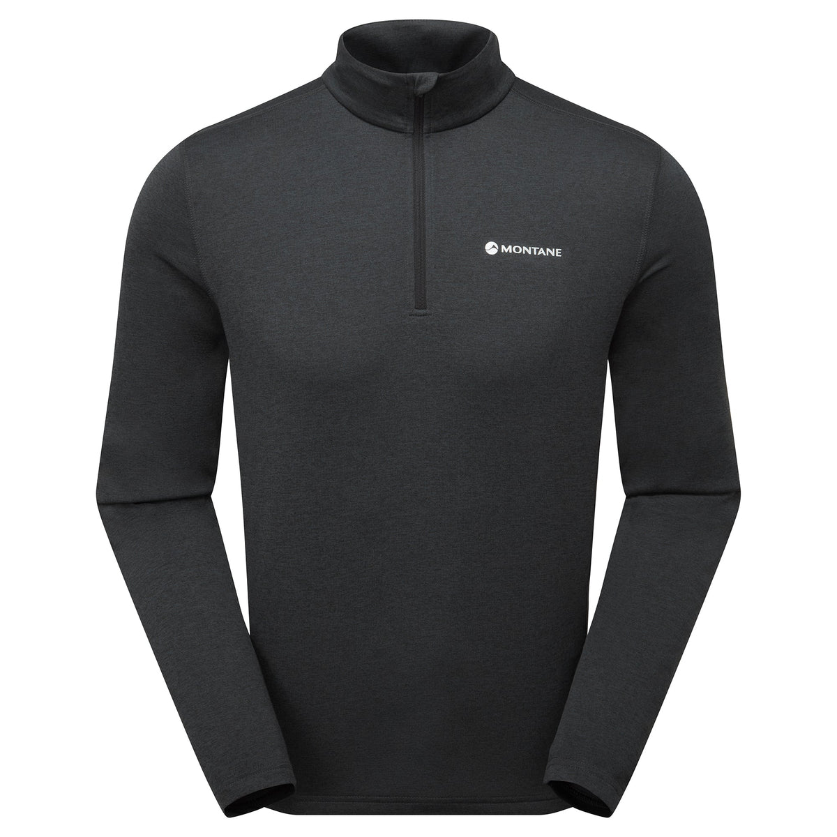Camiseta Montane Dart Zip Neck para hombre en Black, vista principal