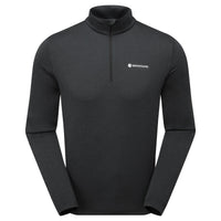 Camiseta Montane Dart Zip Neck para hombre en Black, vista principal