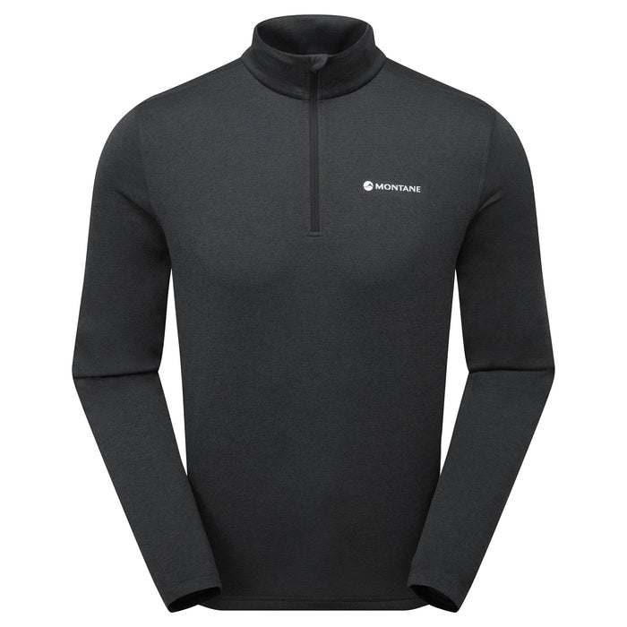 Camiseta Montane Dart Zip Neck para hombre en Black, vista principal