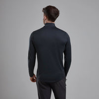 Montane Dart Zip Neck Black para hombre, vista posterior