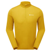 Camiseta Montane Dart Zip Neck para hombre en Ginkgo Gold, vista principal