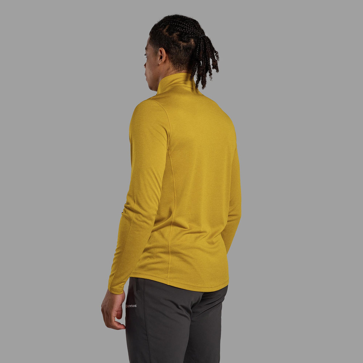 Montane Dart Zip Neck Ginkgo Gold para hombre, vista posterior