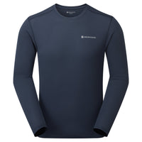 Dart Nano Long Sleeve T-Shirt para hombre en Eclipse Blue, vista frontal