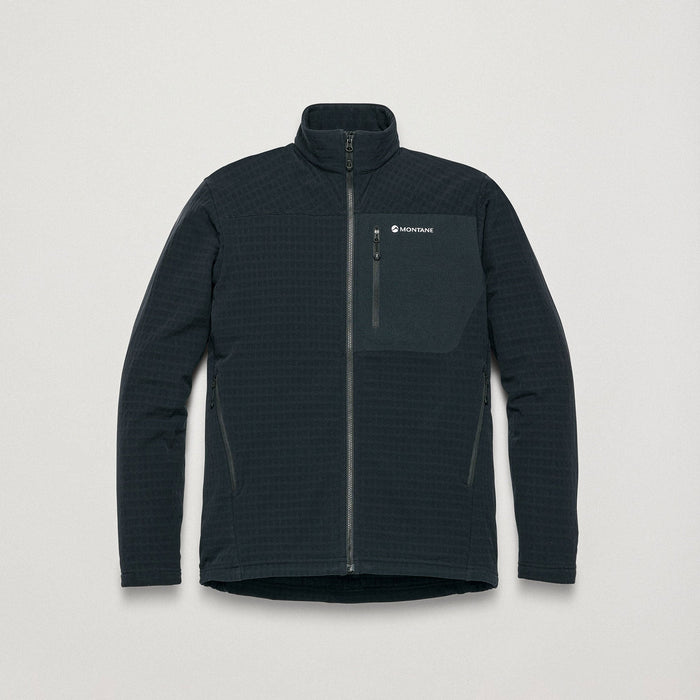 Montane Dura Fleece Jacket para hombre en color Black, vista frontal