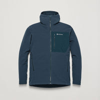 Dura Hooded Fleece Jacket Eclipse Blue para hombre, vista frontal