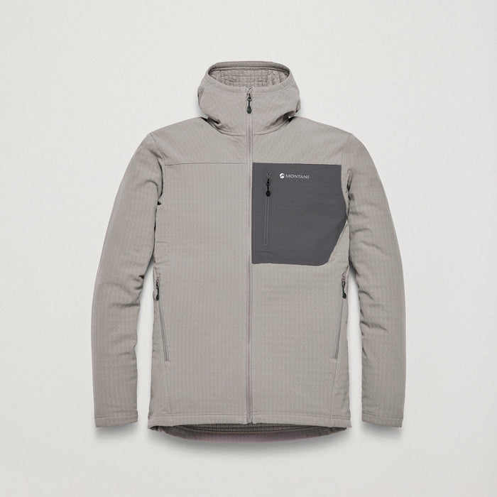 Dura Hooded Fleece Jacket Ridge para hombre, vista frontal