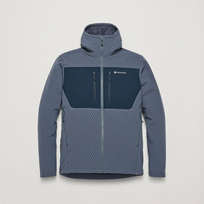 Dura XT Hooded Fleece Jacket para hombre en color Dark Sky, vista frontal