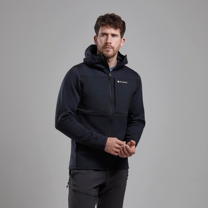 Fury XT Hooded Fleece Jacket para hombre en Black, vista frontal