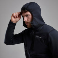 Fury XT Hooded Fleece Jacket para hombre en Black, vista lateral