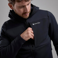 Fury XT Hooded Fleece Jacket para hombre en Black, vista en uso