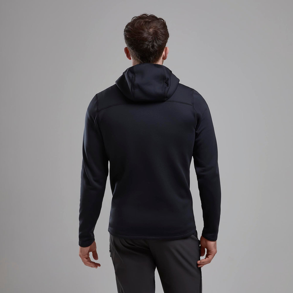Fury XT Hooded Fleece Jacket para hombre en Black, vista trasera