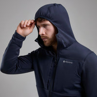 Fury XT Hooded Fleece Jacket para hombre en Eclipse Blue, vista lateral