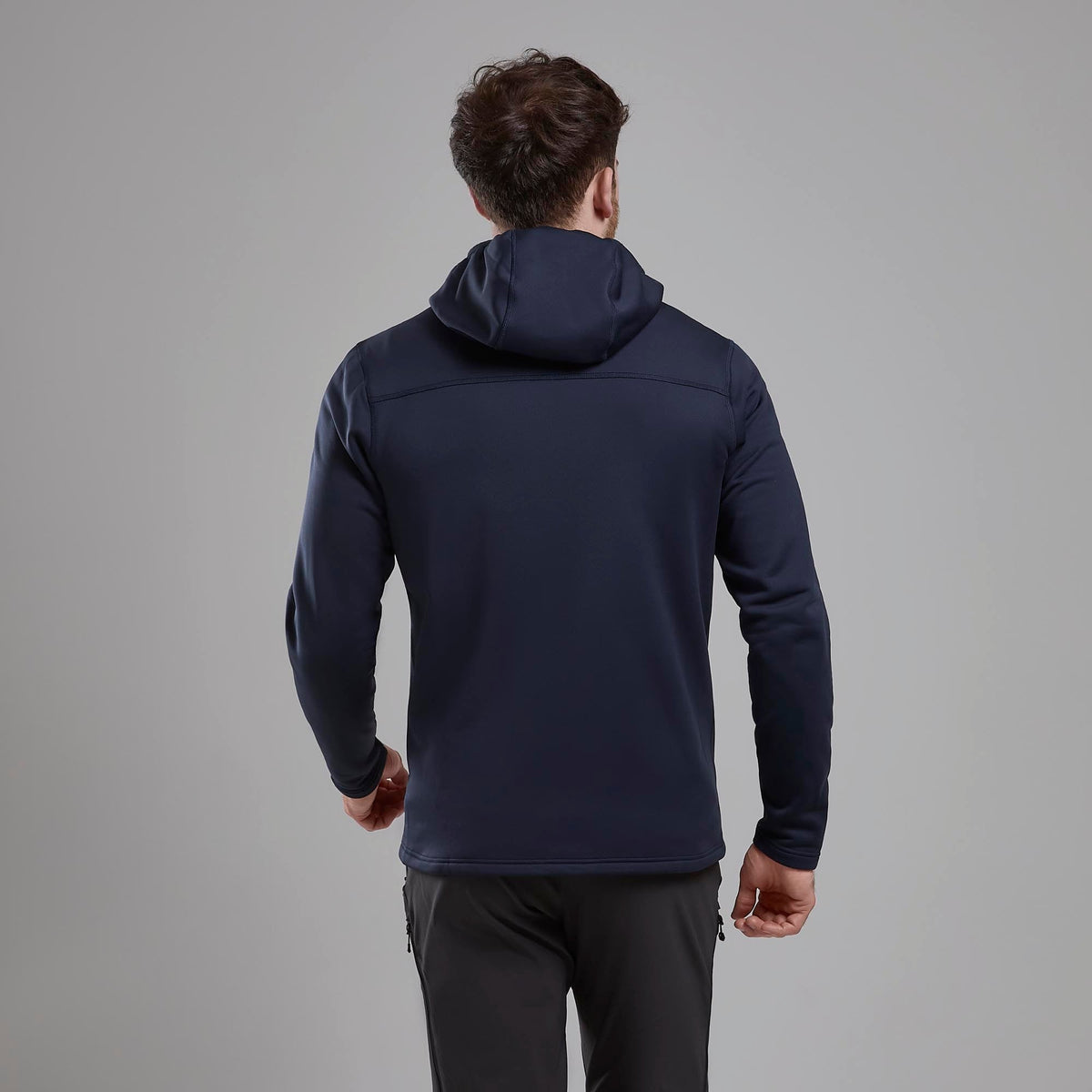 Fury XT Hooded Fleece Jacket para hombre en Eclipse Blue, vista trasera