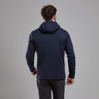 Fury XT Hooded Fleece Jacket para hombre en Eclipse Blue, vista trasera