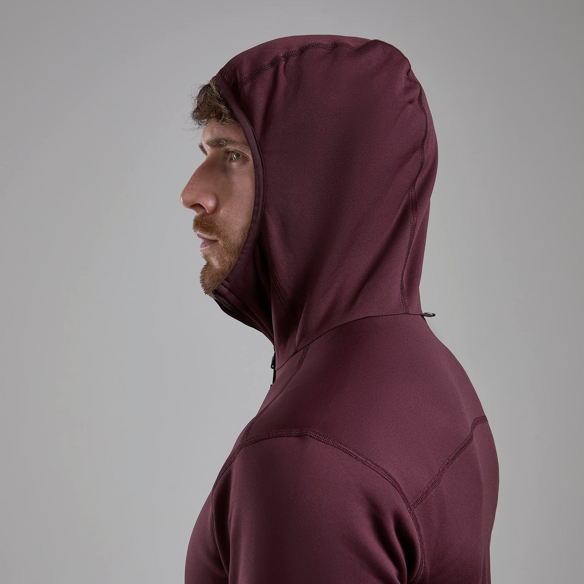 Fury Lite Hooded Fleece Jacket para hombre en Dark Garnet, vista alternativa 4